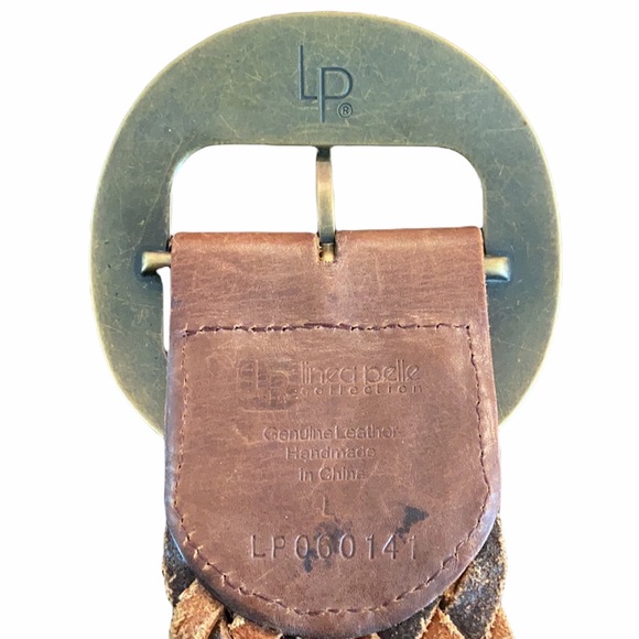 Linea Pelle Collection Leather Braided Brass Belt main image 8